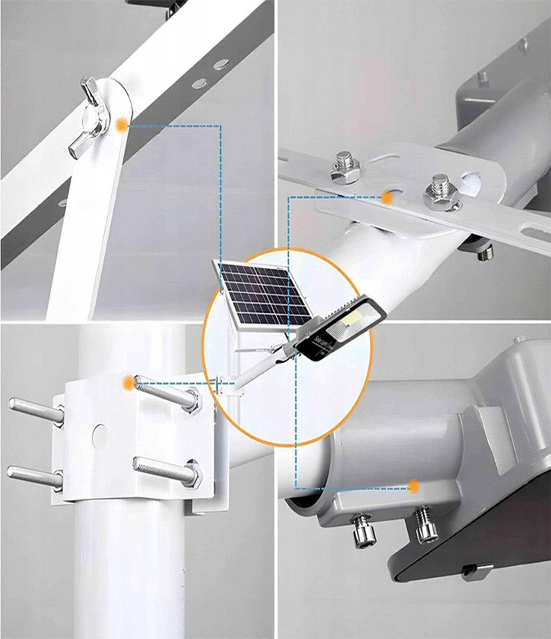 Mocna Lampa Solarna LED 2000W z Czujnikiem Zmierzchu + Pilot