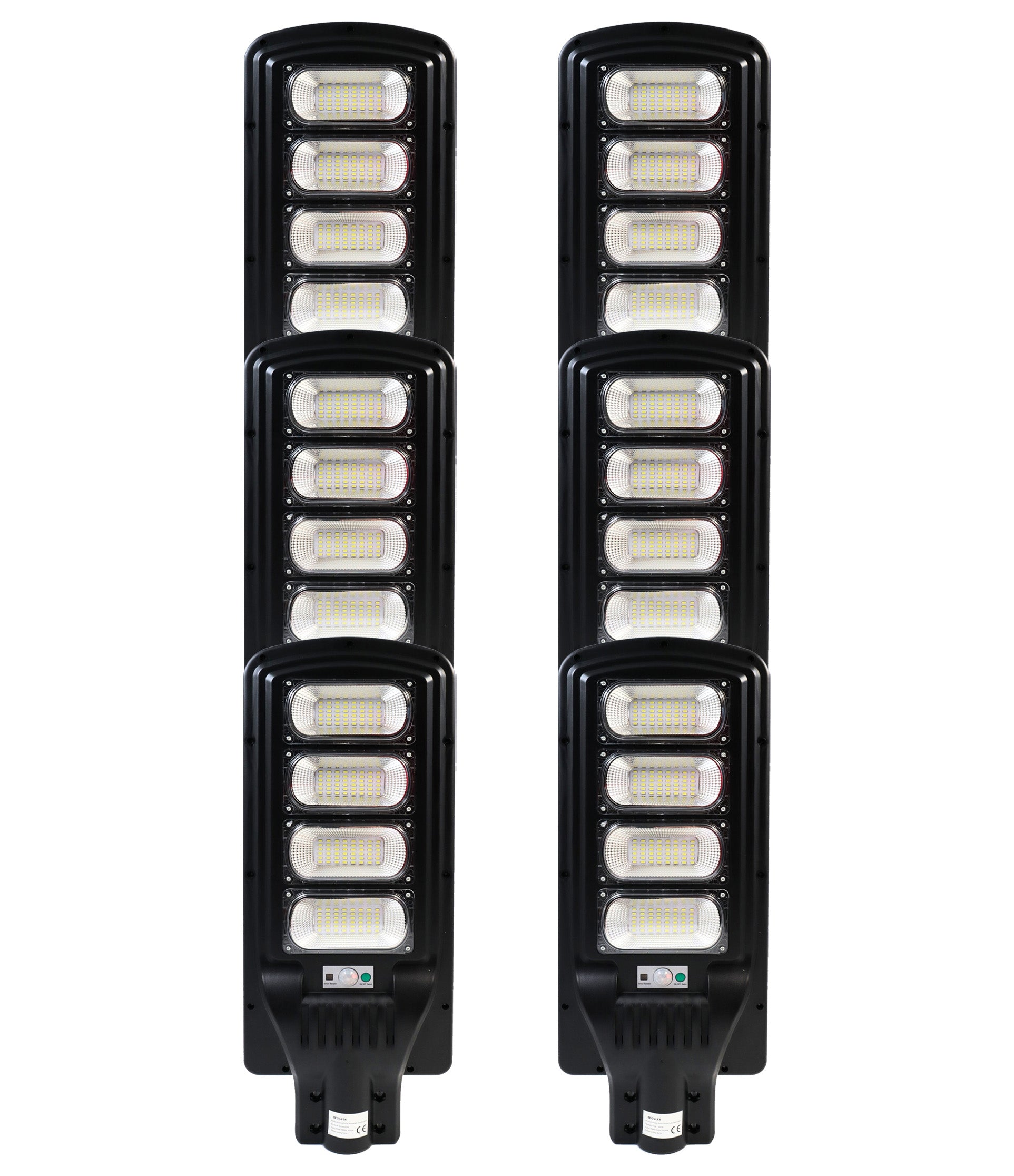 Lampa Solarna Uliczna LED Latarnia z Uchwytem i Pilotem Panel Solarny Czujnik ruchu