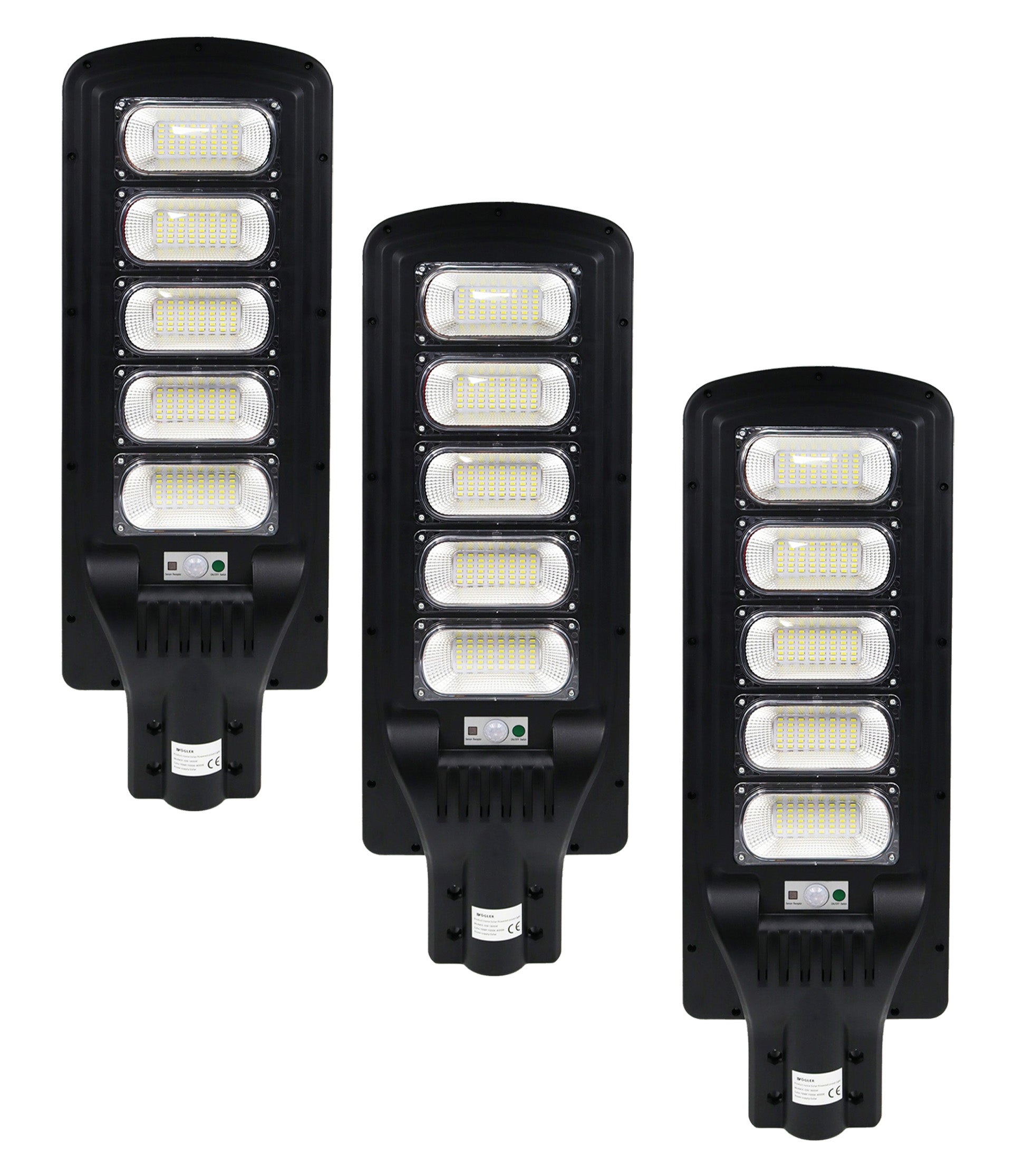 Lampa Solarna Uliczna LED Latarnia z Uchwytem i Pilotem Panel Solarny Czujnik ruchu