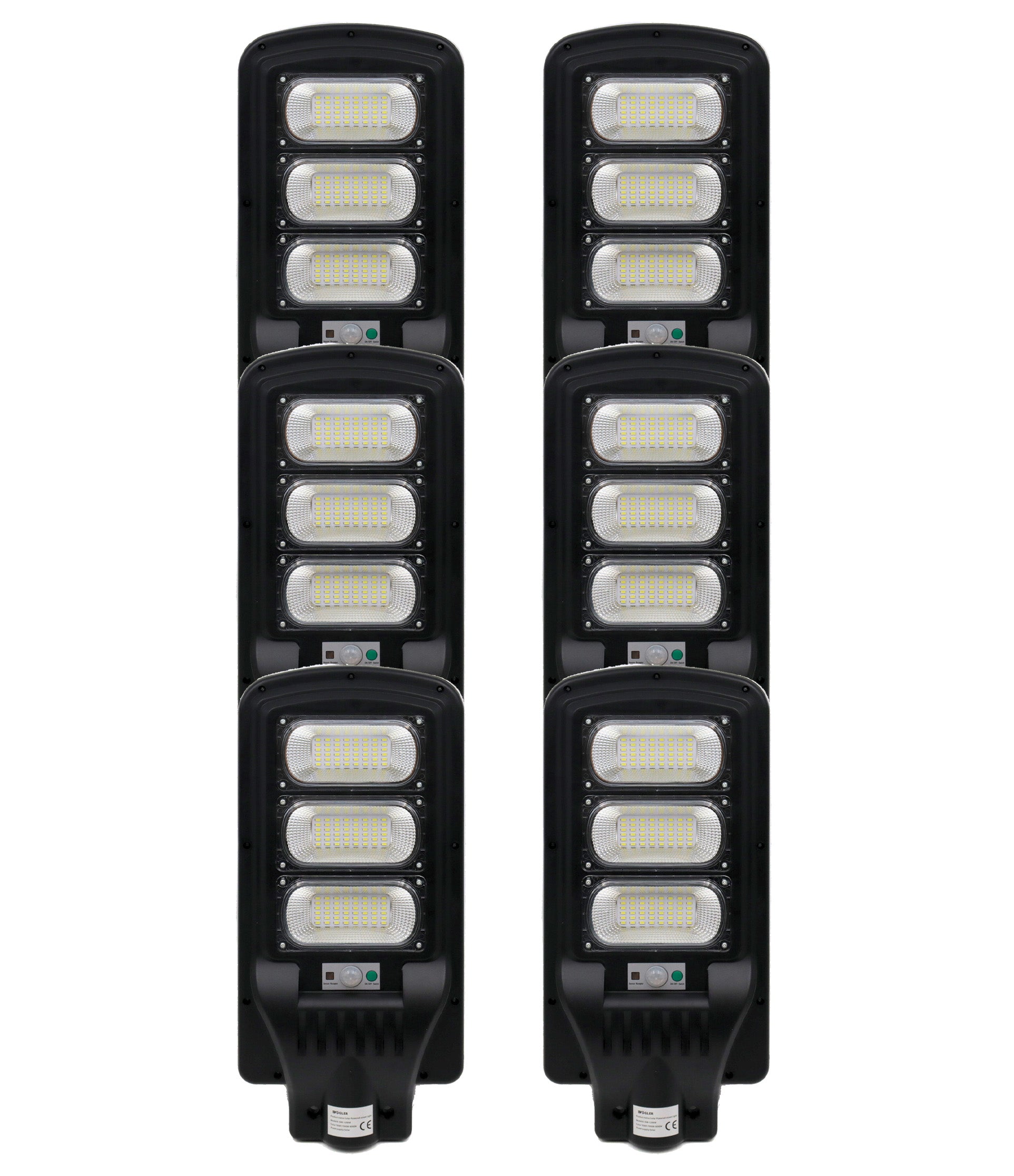 Lampa Solarna Uliczna LED Latarnia z Uchwytem i Pilotem Panel Solarny Czujnik ruchu