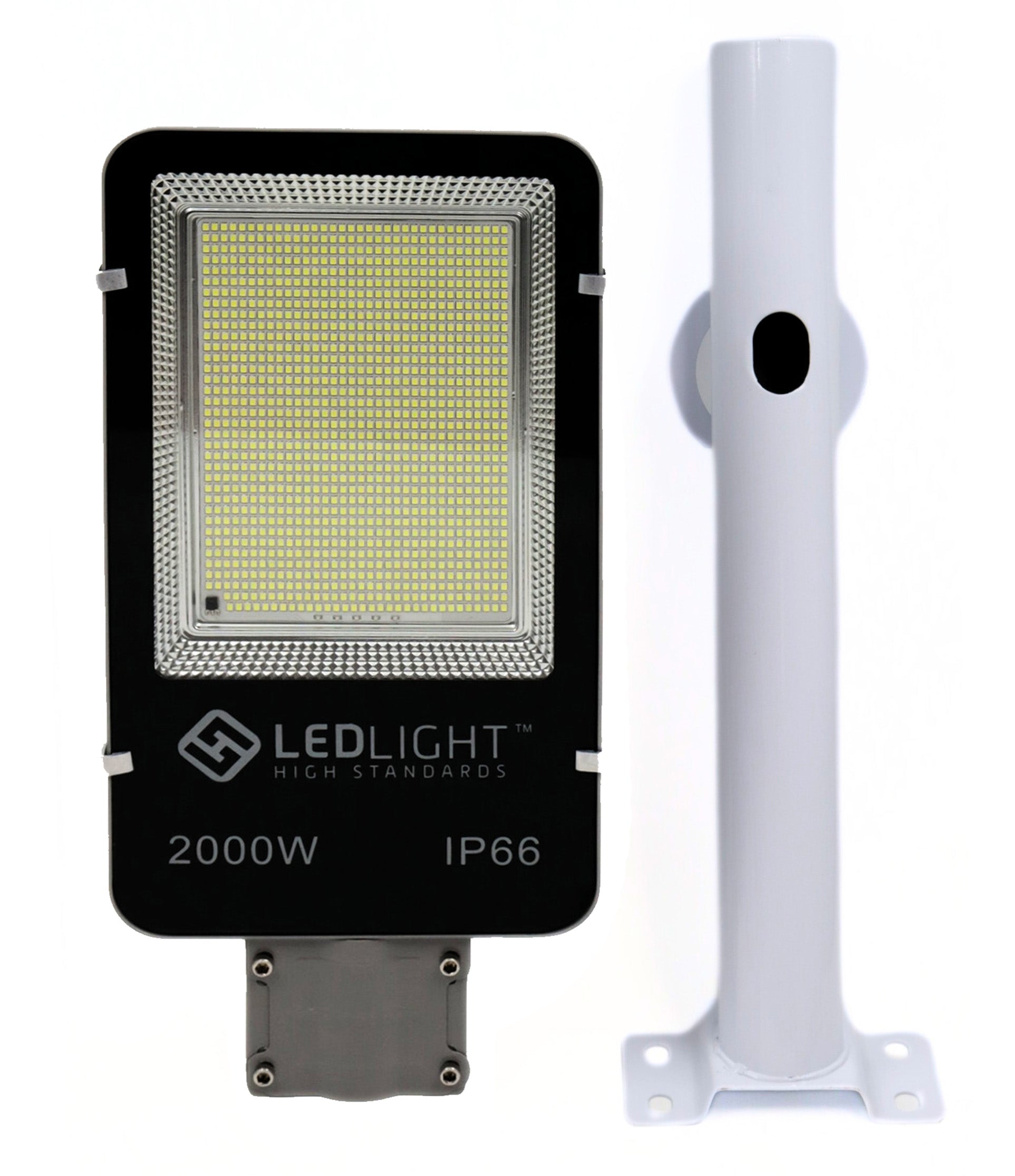 Lampa Solarna Uliczna LED IP66 Latarnia z Uchwytem i Pilotem Panel Solarny