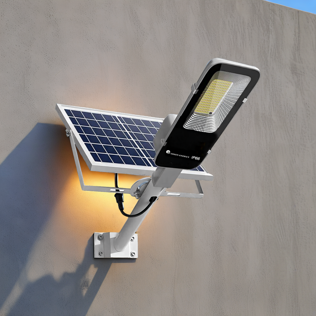 Lampa Solarna Uliczna LED 2000W z Czujnikiem Zmierzchu + Pilot