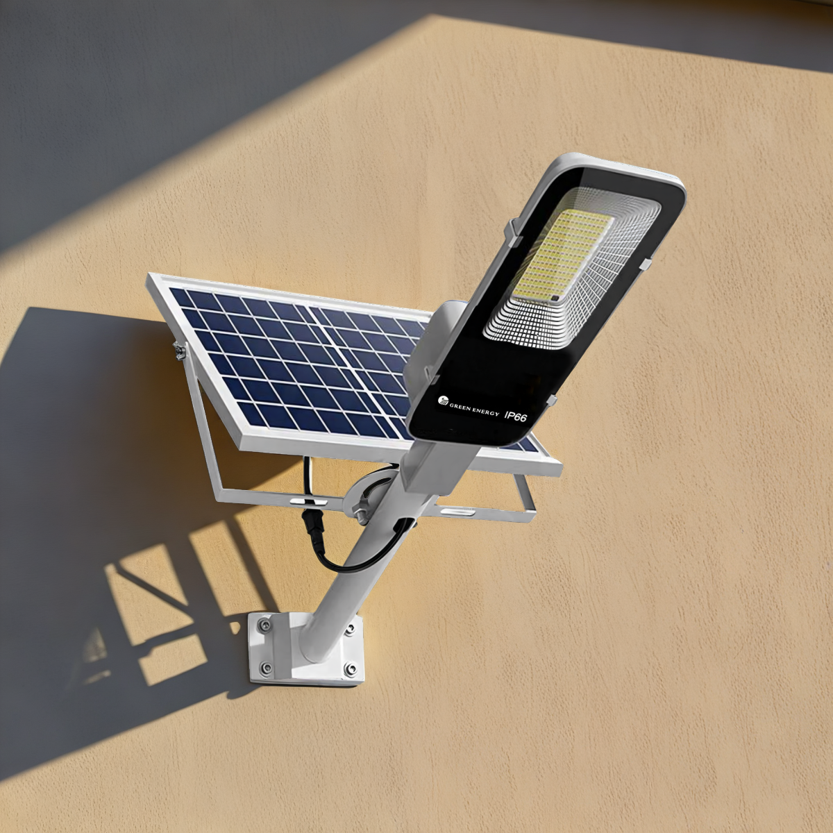 Lampa Solarna Uliczna LED 2000W z Czujnikiem Zmierzchu + Pilot